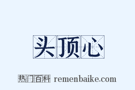 头顶心是什么意思的图片